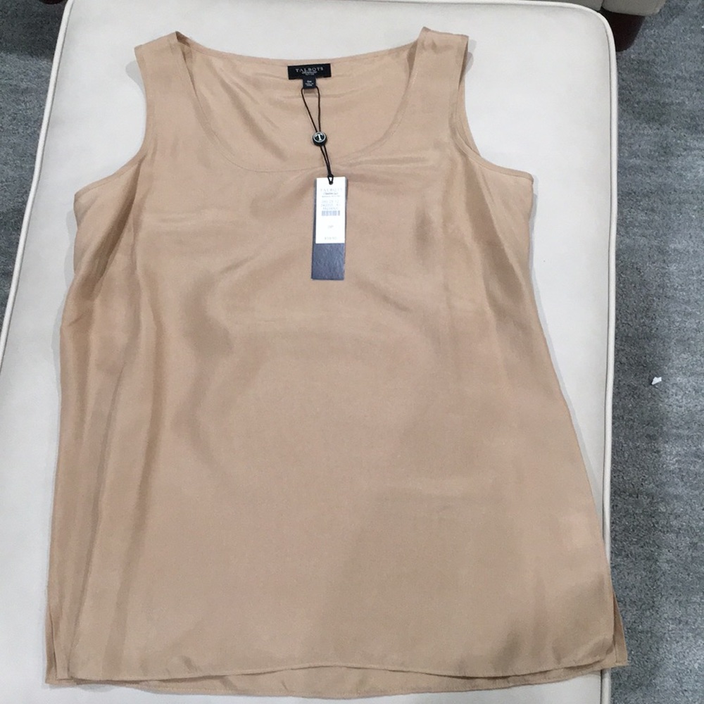 Talbots silk sleeveless top